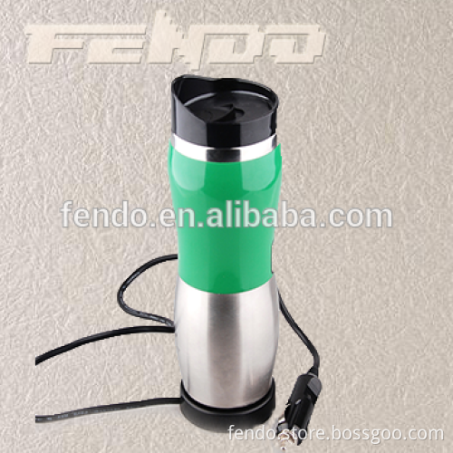 Top Selling Stainless Steel USB 12V Car Auto Heated Travel Mug Thermos Heating Cup/Electric tumbler